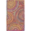 image:imageSAFAVIEH Area Rug 8x10  Cape Cod Collection  Large  Blue amp Natural Handmade Jute amp Cotton Boho Braided Design Ideal for Living Room Bedroom Office Dining Space CAP203MRedMulti