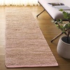 image:imageSAFAVIEH Area Rug 8x10  Cape Cod Collection  Large  Yellow amp Natural Handmade Jute amp Cotton Ideal for Living Room Bedroom Dining Space CAP236CPinkNatural