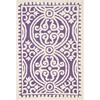 image:imageSAFAVIEH Cambridge Collection Area Rug  4 Round Silver amp Ivory Handmade Moroccan Wool Ideal for High Traffic Areas in Living Room Bedroom CAM123DPurpleIvory