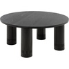 image:imageSAFAVIEH Furniture  Canino Round Coffee Table  Walnut  Modern Living Room Table with Sculptural Legs for Living Room Family Room 394 W x 394 D x 17 H COF2306ABlack