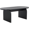 image:imageSAFAVIEH Home Collection Syura BrownBlack Ribbed Coffee TableBlack