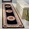 image:imageSAFAVIEH Naples Collection Area Rug  8 x 10 Black amp Ivory Handmade Wool Oriental Pattern Ideal for Living Room Bedroom Dining Space Home Office NA901Z8BlackIvory