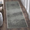 image:imageSAFAVIEH Vintage Collection Area Rug  6 Round Warm Beige Oriental Medallion Distressed Viscose Design Ideal for High Traffic Areas in Living Room Bedroom VTG113660Spruce