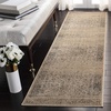 image:imageSAFAVIEH Vintage Collection Area Rug  6 Round Warm Beige Oriental Medallion Distressed Viscose Design Ideal for High Traffic Areas in Living Room Bedroom VTG113660Warm Beige
