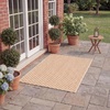 image:imageSAFAVIEH Washable Rug Outdoor Courtyard Collection  8 x 10 Light Blue amp Light Grey NonShedding amp Easy Cleaning Ideal for Patio Backyard Mudroom DIning Space CY865337121NaturalCream