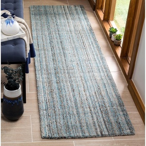image:imageSAFAVIEH Abstract Collection Area Rug  9 x 12 Ivory amp Beige Handmade Wool amp Viscose Ideal for High Traffic Areas in Living Room Bedroom ABT141DBlueMulti