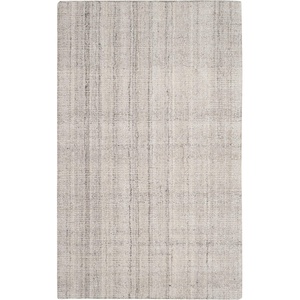 image:imageSAFAVIEH Abstract Collection Area Rug  9 x 12 Ivory amp Beige Handmade Wool amp Viscose Ideal for High Traffic Areas in Living Room Bedroom ABT141DLight Grey
