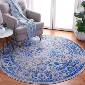 image:imageSAFAVIEH Adirondack Collection Area Rug  4 Round Grey amp Blue Distressed Vintage Floral Design NonShedding amp Easy to Clean Ideal for Living Room Bedroom Dining Space ADR109A