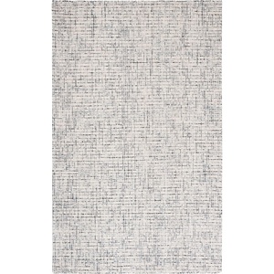 image:imageSAFAVIEH Area Rug 8x10  Abstract Collection  Large  Grey amp Ivory Handmade Wool Ideal for Living Room Bedroom Office Dining Space ABT468JGreyIvory