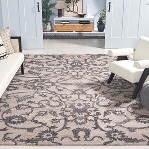 image:imageSAFAVIEH Area Rug 8x10  Anatolia Collection  Large  Beige amp Black Handmade Floral Scroll Design Ideal for Living Room Bedroom Office Dining Space AN401B
