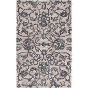image:imageSAFAVIEH Area Rug 8x10  Anatolia Collection  Large  Sage amp Beige Handmade Floral Scroll Design Ideal for Living Room Bedroom Office Dining Space AN401WBeigeBlack