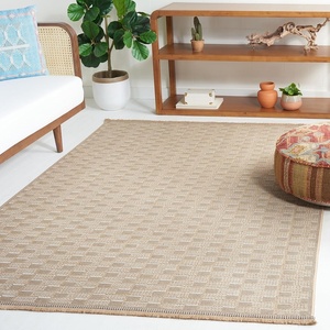image:imageSAFAVIEH Area Rug 8x10  Aspect Collection  Large  Natural amp Ivory Jute amp Cotton Ideal for Living Room Bedroom Office Dining Space APE402BNaturalIvory