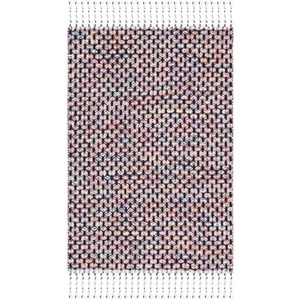 image:imageSAFAVIEH Area Rug 8x10  Montauk Collection  Large  Beige amp Black Handmade Flat Weave Cotton Ideal for Living Room Bedroom Office Dining Space MTK475BRedYellow