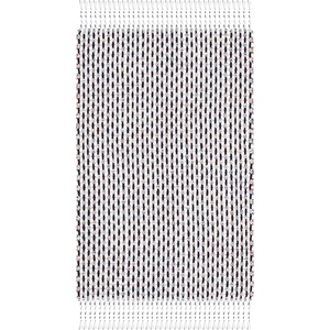 image:imageSAFAVIEH Area Rug 8x10  Montauk Collection  Large  Beige amp Black Handmade Flat Weave Cotton Ideal for Living Room Bedroom Office Dining Space MTK475BIvoryBlack