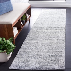 image:imageSAFAVIEH Area Rug 8x10  Natural Fiber Collection  Large  Black amp Natural Handmade Flat Weave Jute Farmhouse Geometric Design Ideal for Living Room Bedroom Dining Space NF379ZBlueIvory