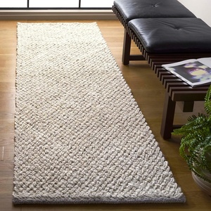 image:imageSAFAVIEH Area Rug 8x10  Natural Fiber Collection  Large  Bleach Color amp Ivory Flat Weave Jute Ideal for Living Room Bedroom Dining Space NFB876BBleachIvory