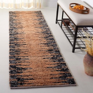 image:imageSAFAVIEH Area Rug 8x10  Natural Fiber Collection  Large  Grey amp Black Handmade Wool amp Jute Farmhouse Style Ideal for Living Room Bedroom Dining Space NF953FNaturalBlack