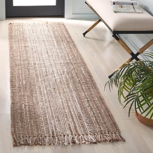 image:imageSAFAVIEH Natural Fiber Collection Area Rug  8 x 10 Ivory amp Natural Flatweave Jute Ideal for the Living Room Dining Room Bedroom NF843AIvoryGrey