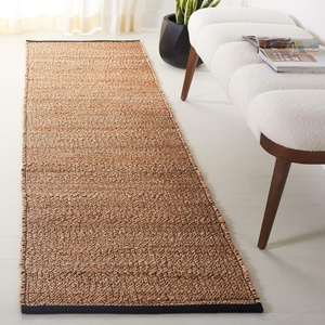 image:imageSAFAVIEH Natural Fiber Collection Area Rug  8 x 10 Natural amp Brown Flatweave Jute Ideal for The Living Room Dining Room Bedroom NF867TNaturalBrown