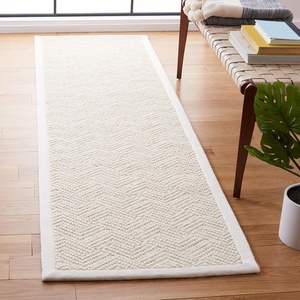 image:imageSAFAVIEH Natural Fiber Collection Area Rug  9 x 12 Ivory Handmade Wool amp Jute Ideal for High Traffic Areas in Living Room Bedroom NF487AIvory