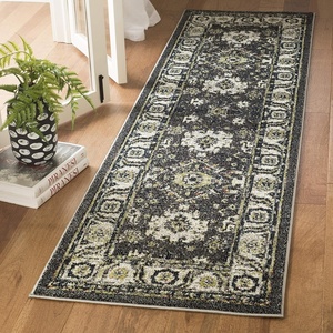 image:imageSAFAVIEH Vintage Hamadan Collection Area Rug  67 Round Dark Grey amp Ivory Traditional Persian Design NonShedding amp Easy to Clean Ideal for Living Room Bedroom Dining Space VTH214MDark GreyIvory