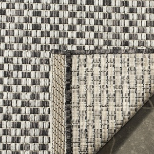 image:imageSAFAVIEH Washable Rug Outdoor Courtyard Collection  8 x 10 Light Blue amp Light Grey NonShedding amp Easy Cleaning Ideal for Patio Backyard Mudroom DIning Space CY865337121BlackLight Grey