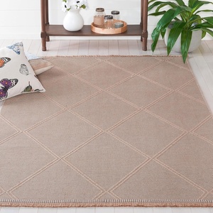 image:imageSafavieh Area Rug 8x10  Aspect Collection  Large  Natural Jute amp Cotton Trellis Pattern Ideal for Living Room Bedroom Office Dining Space APE406BNatural