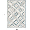 image:imageMartha Stewart x SAFAVIEH Area Rug Collection  5 x 8 Blue amp Ivory Handmade Wool Ideal for Living Room Bedroom Office Dining Space MSR4652M