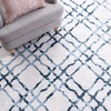image:imageMartha Stewart x SAFAVIEH Area Rug Collection  53 x 77 Ivory amp Turquoise Blue NonShedding amp Easy Cleaning Ideal for Living Room Bedroom Office Dining Space MSR0957A