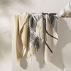 image:imageSAFAVIEH Alita Metallic Throw Blanket WhiteGreySilver