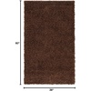 image:imageSAFAVIEH Area Rug 6x9  Athens Shag Collection Pink NonShedding amp Easy to Clean Ideal for Living Room Bedroom Dining Space SGA119PBrown