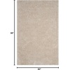image:imageSAFAVIEH Area Rug 8x10  Luxe Shag Collection  Large  Ivory Handmade Ultra Plush Thick Pile Ideal for Living Room Bedroom Dining Space SGX160ABone