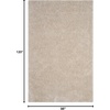 image:imageSAFAVIEH Area Rug 8x10  Luxe Shag Collection  Large  Ivory Handmade Ultra Plush Thick Pile Ideal for Living Room Bedroom Dining Space SGX160ABone