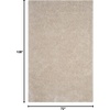 image:imageSAFAVIEH Area Rug 8x10  Luxe Shag Collection  Large  Ivory Handmade Ultra Plush Thick Pile Ideal for Living Room Bedroom Dining Space SGX160ABone