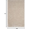 image:imageSAFAVIEH Area Rug 8x10  Luxe Shag Collection  Large  Ivory Handmade Ultra Plush Thick Pile Ideal for Living Room Bedroom Dining Space SGX160ABone