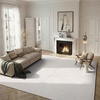 image:imageSAFAVIEH Area Rug 8x10  Luxe Shag Collection  Large  Ivory Handmade Ultra Plush Thick Pile Ideal for Living Room Bedroom Dining Space SGX160AIvory