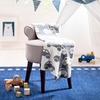 image:imageSAFAVIEH Baby Collection Herbie Car Grey and White 32 x 40 Cotton Throw Blanket