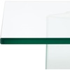 image:imageSAFAVIEH Bedwyr Temp Glass COF7305 Coffee Table 47 W x 28 D x 16 H Clear