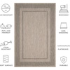 image:imageSAFAVIEH Courtyard Collection 2 x 37 BeigeBlack CY8477 Indoor Outdoor Waterproof Easy Cleaning Patio Backyard Mudroom Accent RugBeigeBlack