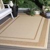 image:imageSAFAVIEH Courtyard Collection 2 x 37 BeigeBlack CY8477 Indoor Outdoor Waterproof Easy Cleaning Patio Backyard Mudroom Accent RugBeigeDark Beige