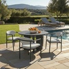 image:imageSAFAVIEH Couture  Outdoor Bethlyn Round Dining Table  Black Aluminum  Weather Resistant Lightweight  Ideal for Patio Deck Backyard 417 W x 417 D x 299 H CPT4023ABlack