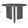 image:imageSAFAVIEH Couture  Outdoor Bethlyn Round Dining Table  Black Aluminum  Weather Resistant Lightweight  Ideal for Patio Deck Backyard 417 W x 417 D x 299 H CPT4023ABlack