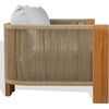 image:imageSAFAVIEH Couture  Outdoor Marina Sofa  White Cushion amp Natural Teak Solid Wood  Weather Resistant  Ideal for Patio Deck Backyard 839 W x 327 D x 244 H CPT1085AWhiteNatural Teak