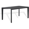 image:imageSAFAVIEH Couture Collection  Alyssamarie Black Rectangle Wood Dining Table Modern Tapered Leg Design SFV6715BBlack