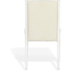 image:imageSAFAVIEH Couture Collection  Clarastella Set of 2 White Wood Dining Chairs Upholstered Dining Chairs with Beige Performance Fabric SFV4274ASET2WhiteBeige