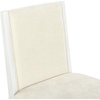 image:imageSAFAVIEH Couture Collection  Clarastella Set of 2 White Wood Dining Chairs Upholstered Dining Chairs with Beige Performance Fabric SFV4274ASET2WhiteBeige