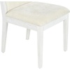 image:imageSAFAVIEH Couture Collection  Clarastella Set of 2 White Wood Dining Chairs Upholstered Dining Chairs with Beige Performance Fabric SFV4274ASET2WhiteBeige