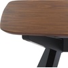 image:imageSAFAVIEH Couture Collection  Divya Walnut amp Black Rectangle Wood Dining Table Modern TwoTone Design Seats up to 6 SFV6711AWalnutBlack