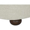 image:imageSAFAVIEH Couture Collection  Galloway Faux Shearling Wingback Accent Chair Beige Teddy Upholstered Lounge Seating SFV5139CTaupeWalnut