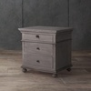 image:imageSAFAVIEH Couture Home Collection Allisyn Light Grey 3Drawer Wood Nightstand Table Fully AssembledLight Grey